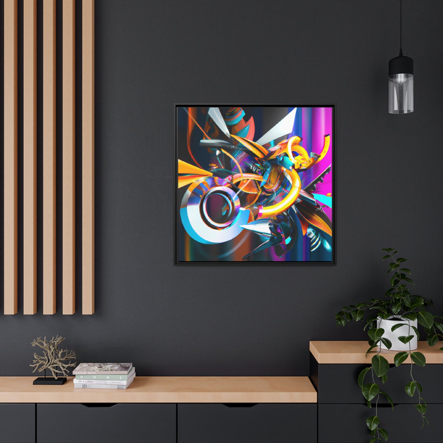 Temporal Flux 20 - on Framed Canvas