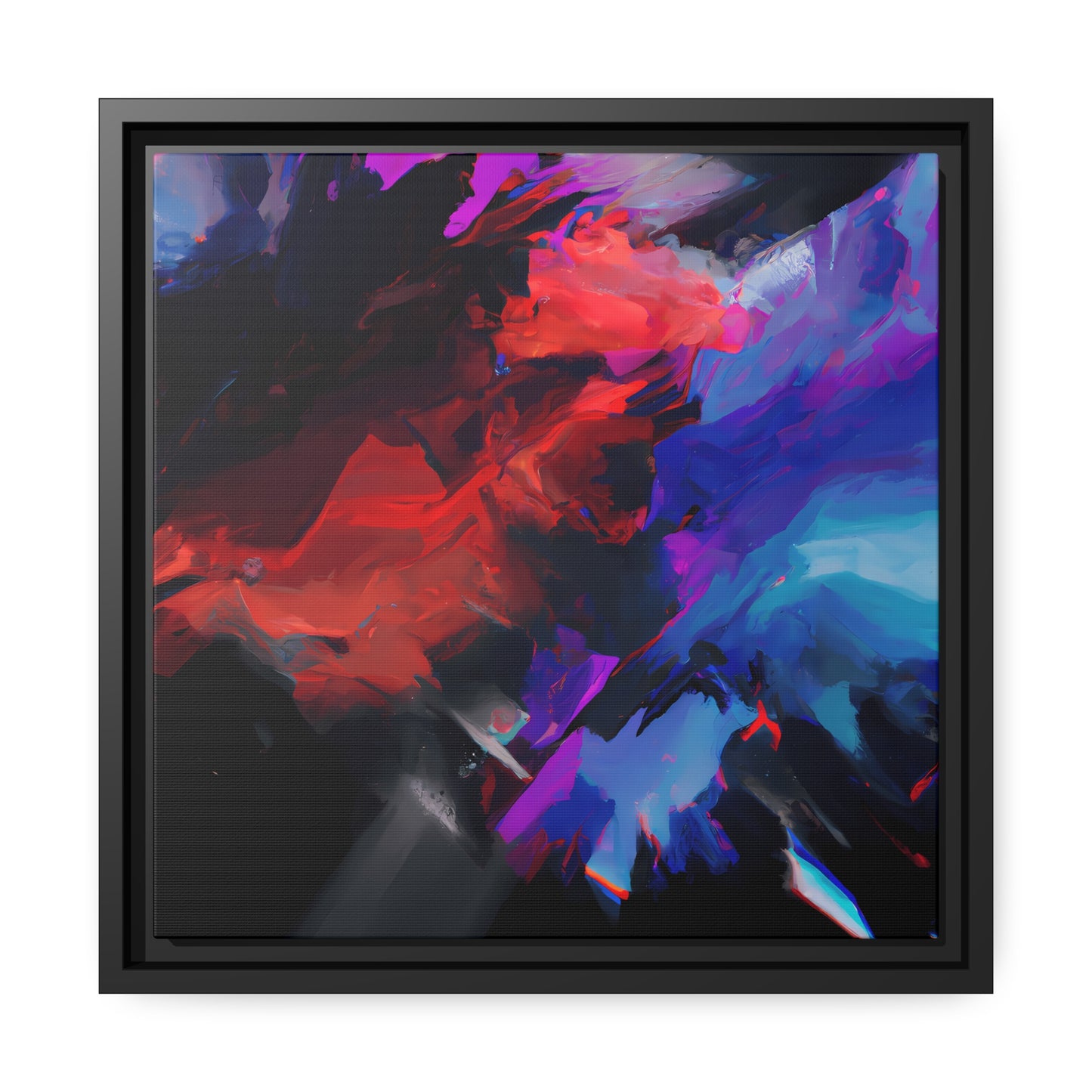 Fabstract 39 - on Framed Canvas