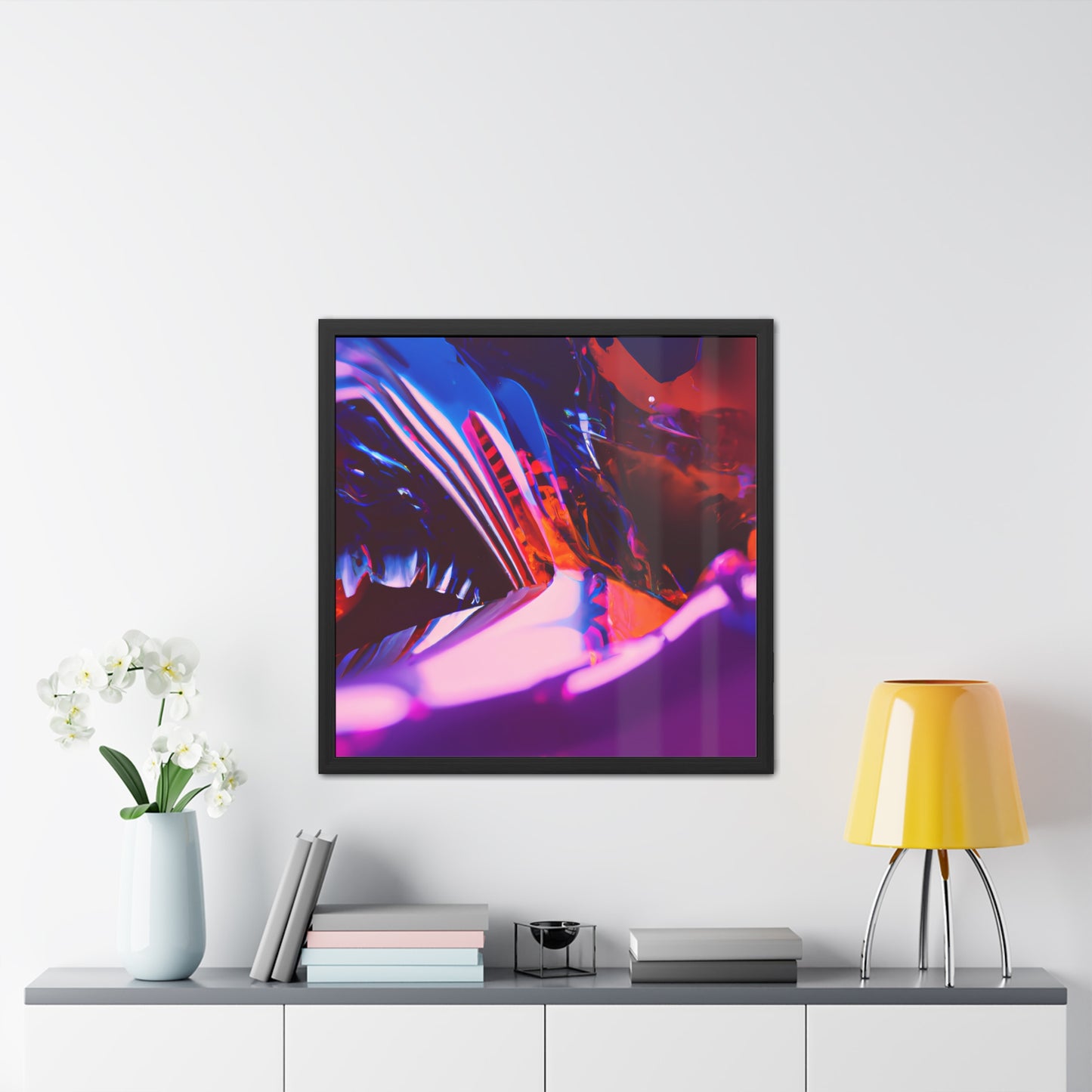 Neon Nexus 14 - on Framed Print