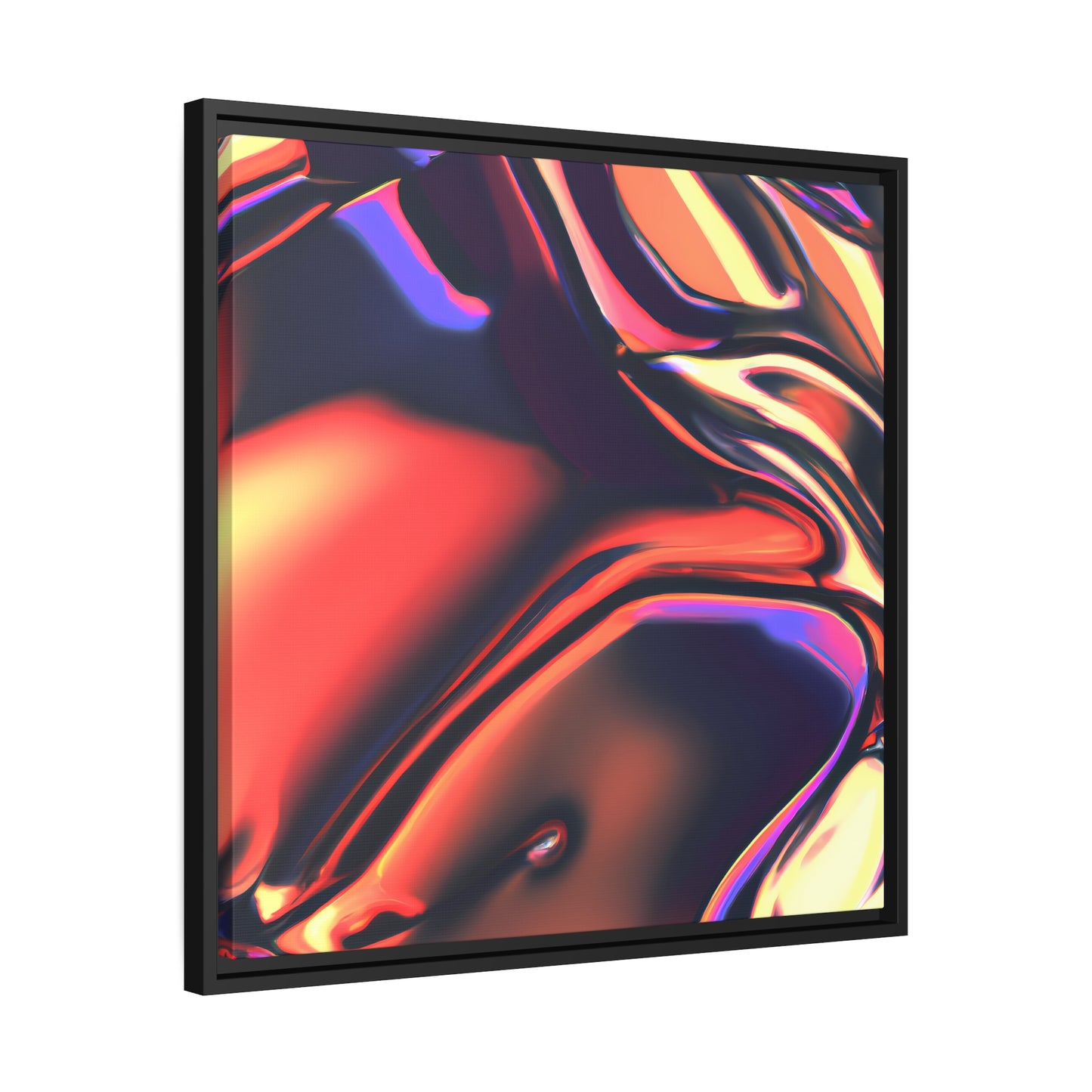 Neon Nexus 15 - on Framed Canvas