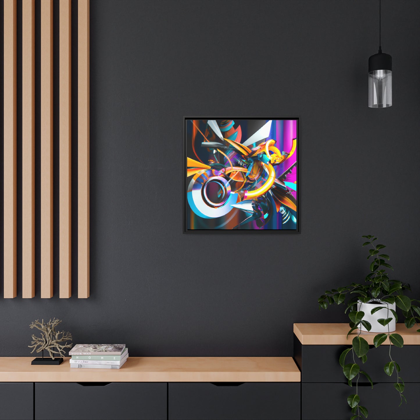 Temporal Flux 20 - on Framed Canvas