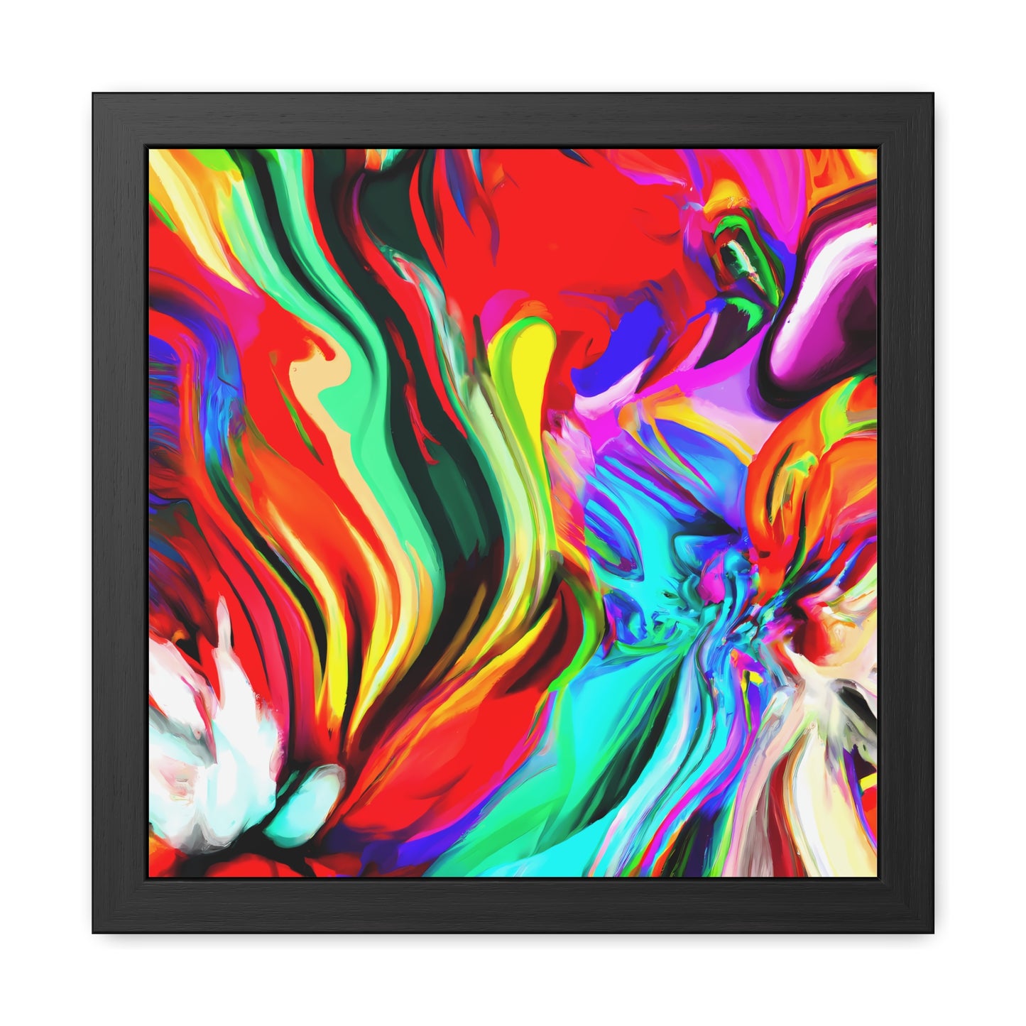 Fabstract 50 - on Framed Print