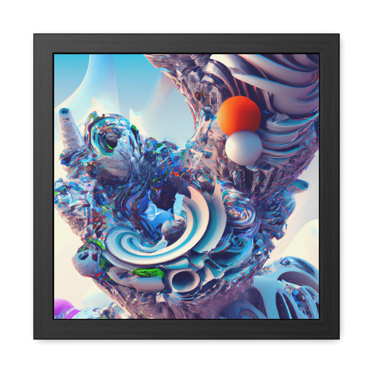 Temporal Flux 15 - on Framed Print