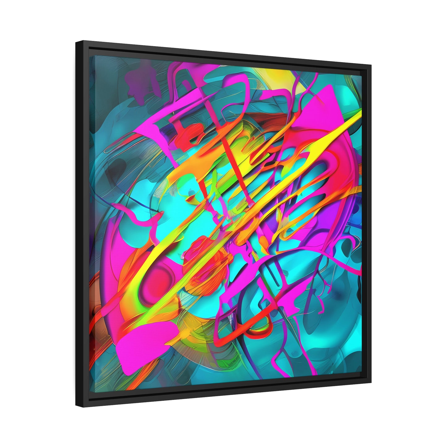 Fabstract 74 - on Framed Canvas