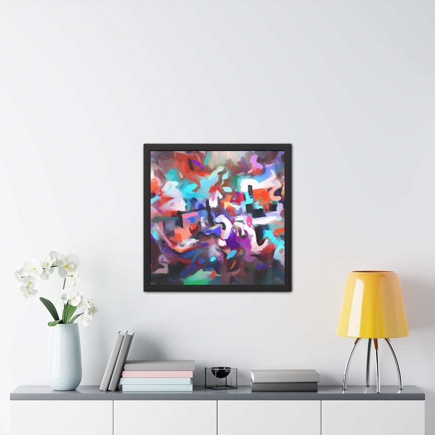 Fabstract 75 - on Framed Print