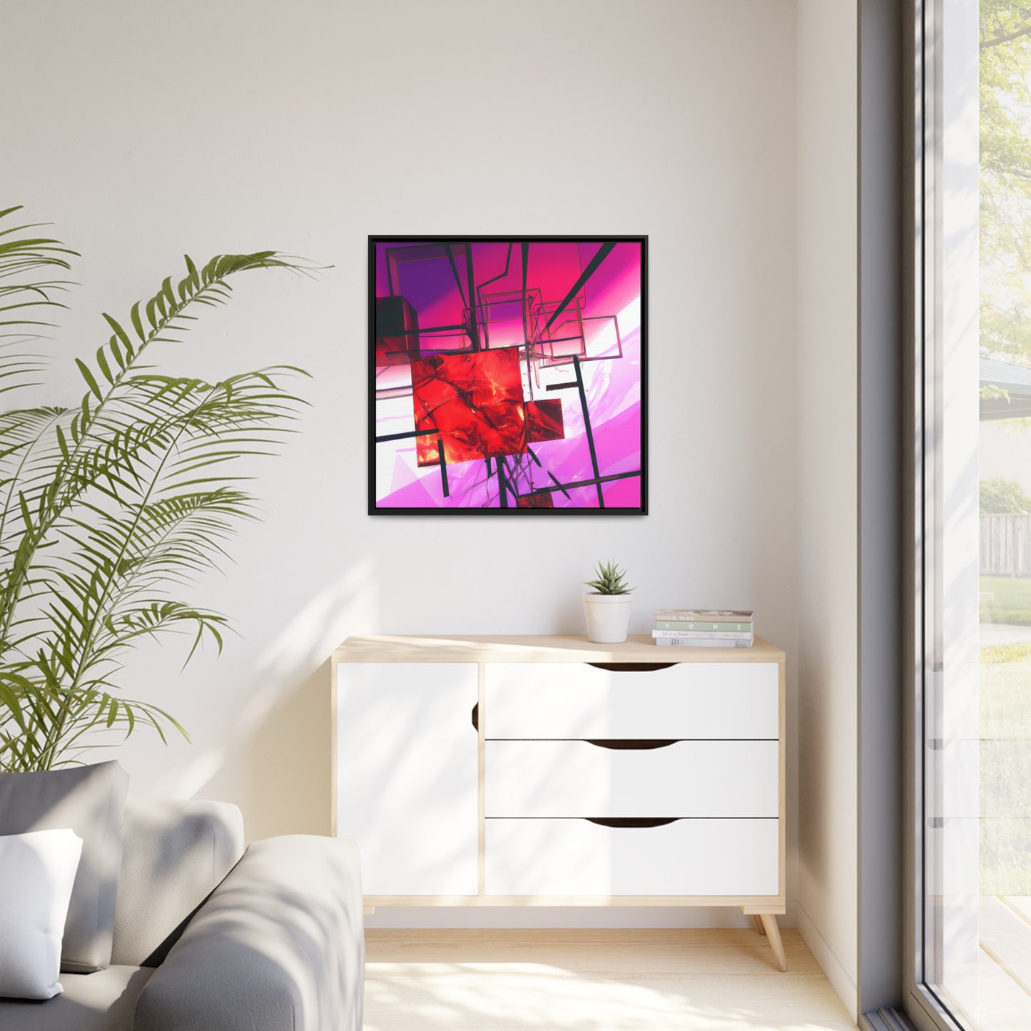 Temporal Flux 8 - on Framed Canvas