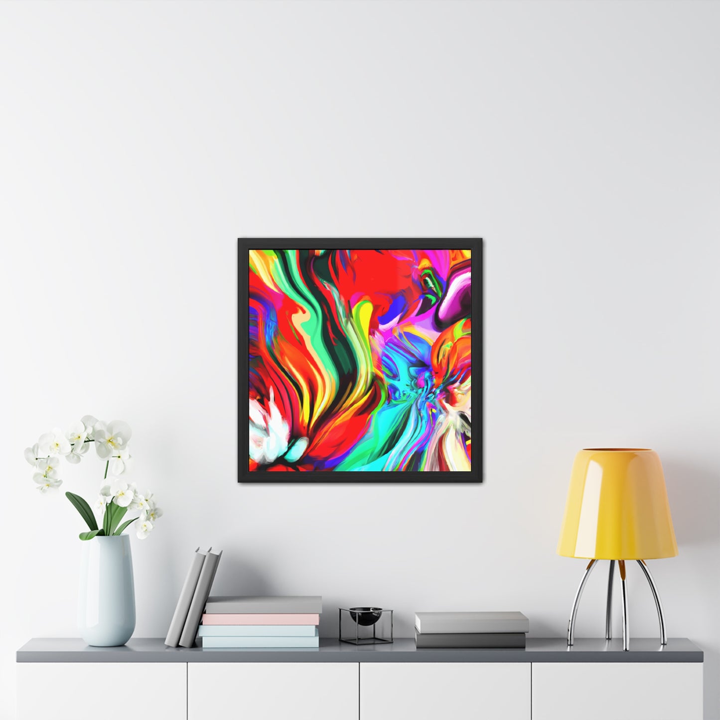 Fabstract 50 - on Framed Print