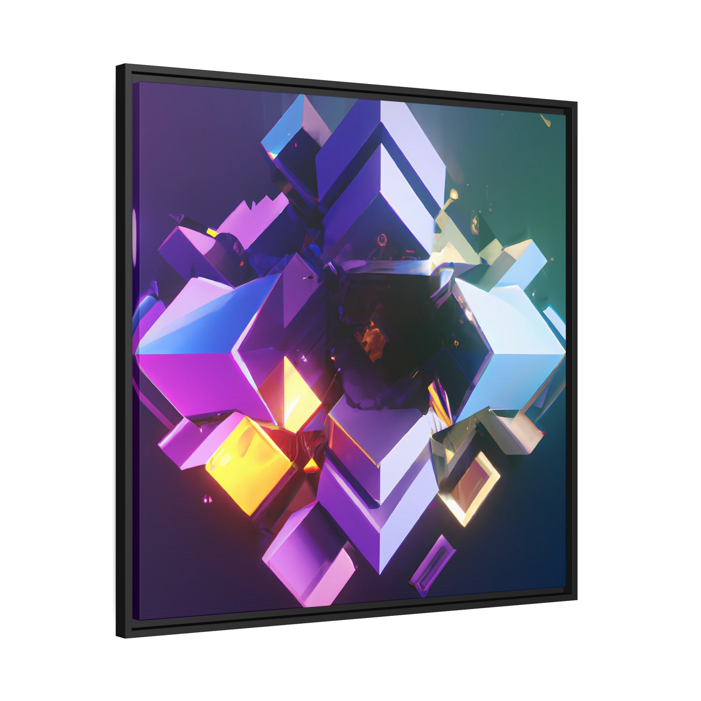 Temporal Flux 14 - on Framed Canvas