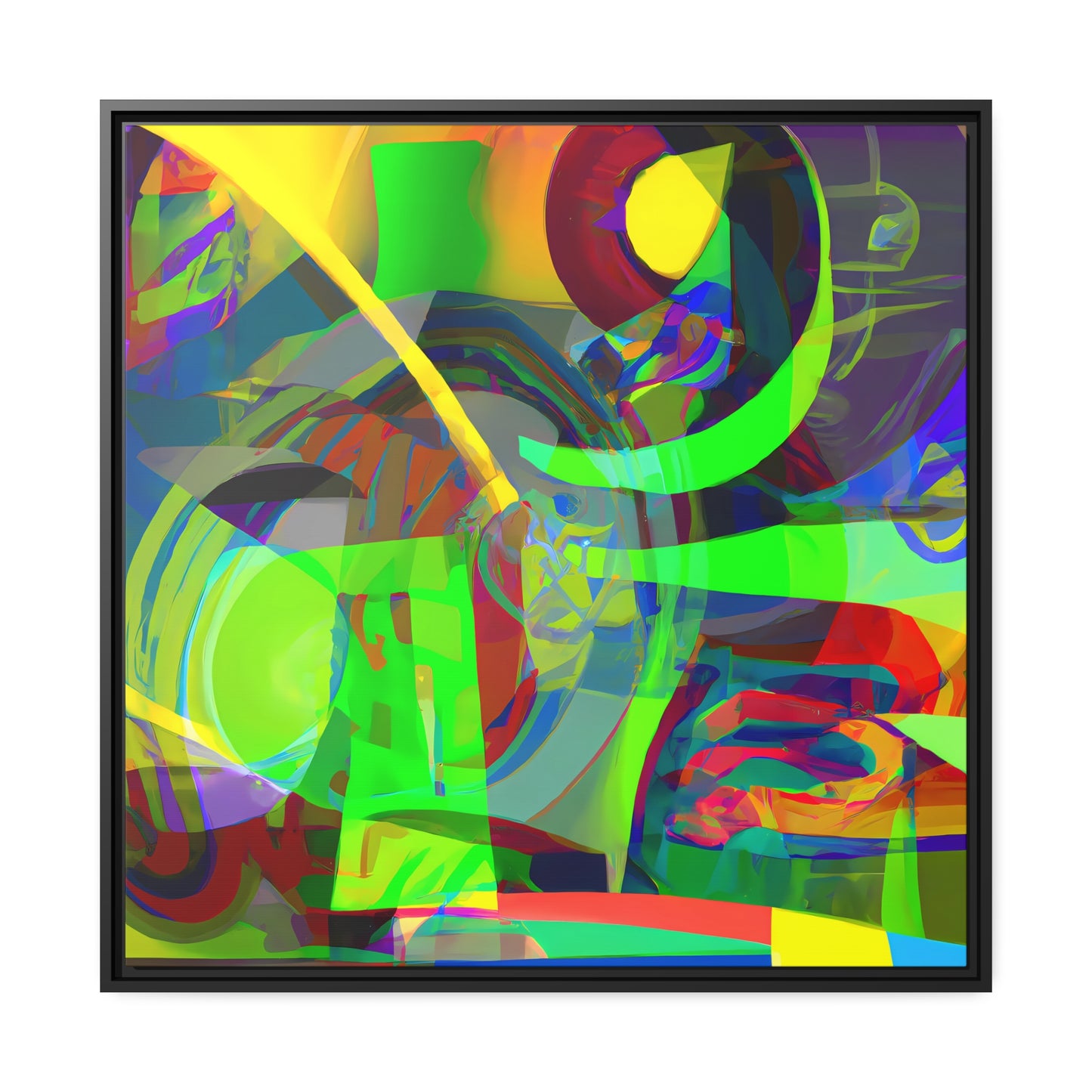 Future Graffiti 12 - on Framed Canvas