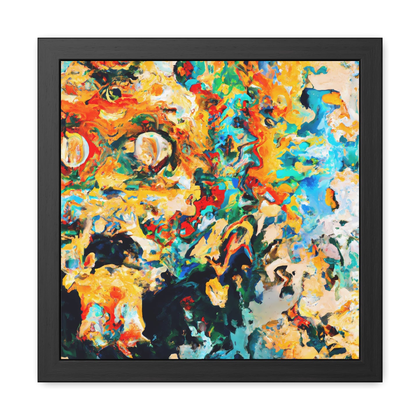 Fabstract 115 - on Framed Print