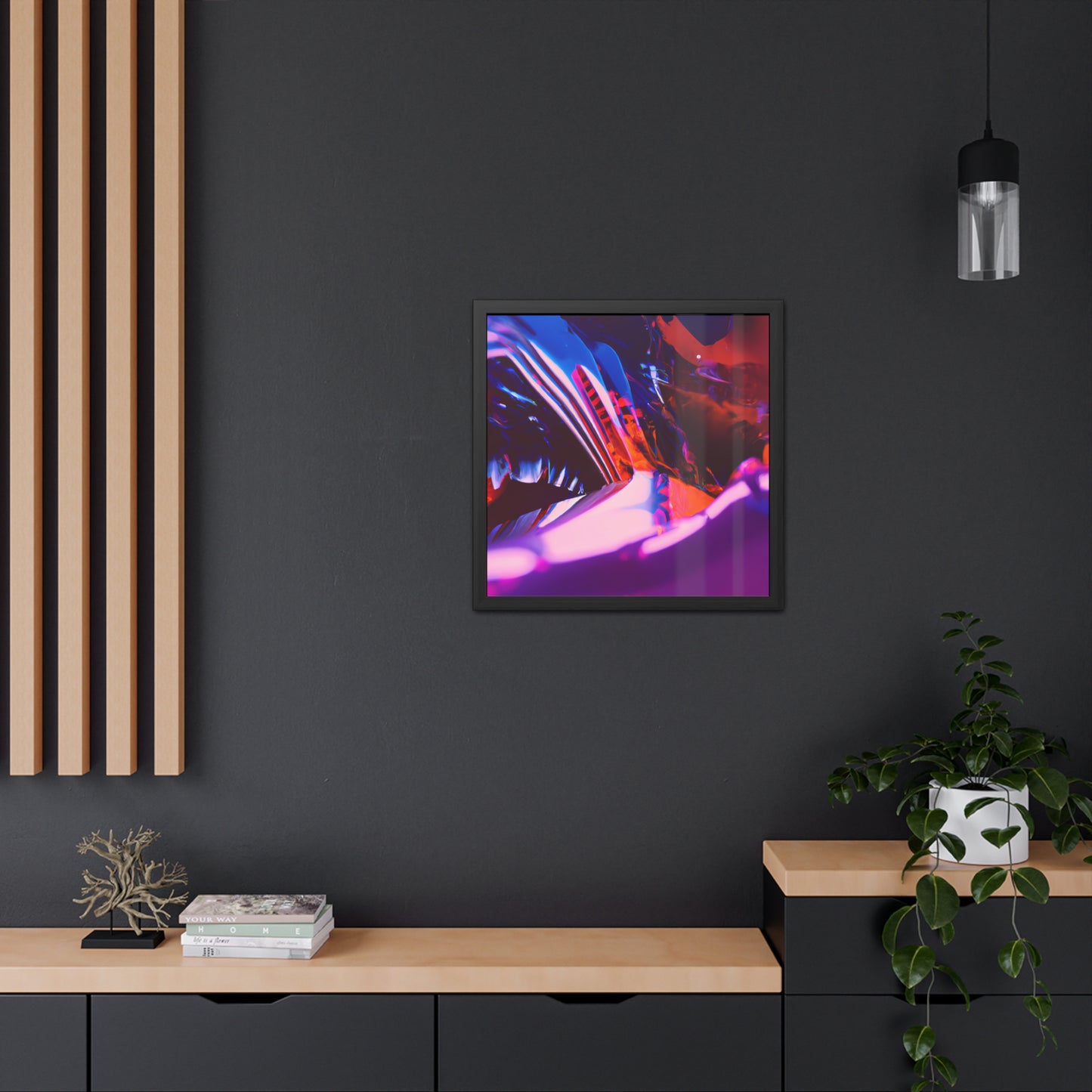 Neon Nexus 14 - on Framed Print