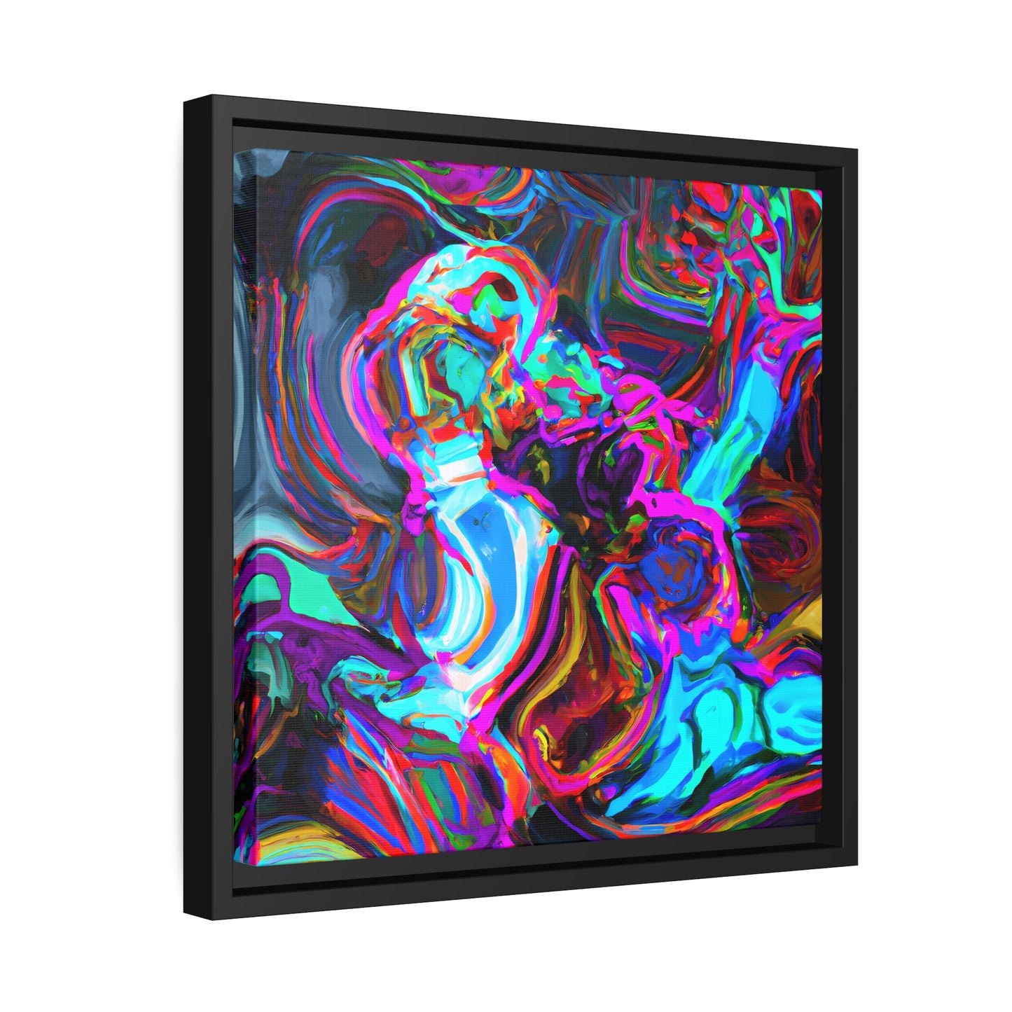 Fabstract 99 - on Framed Canvas