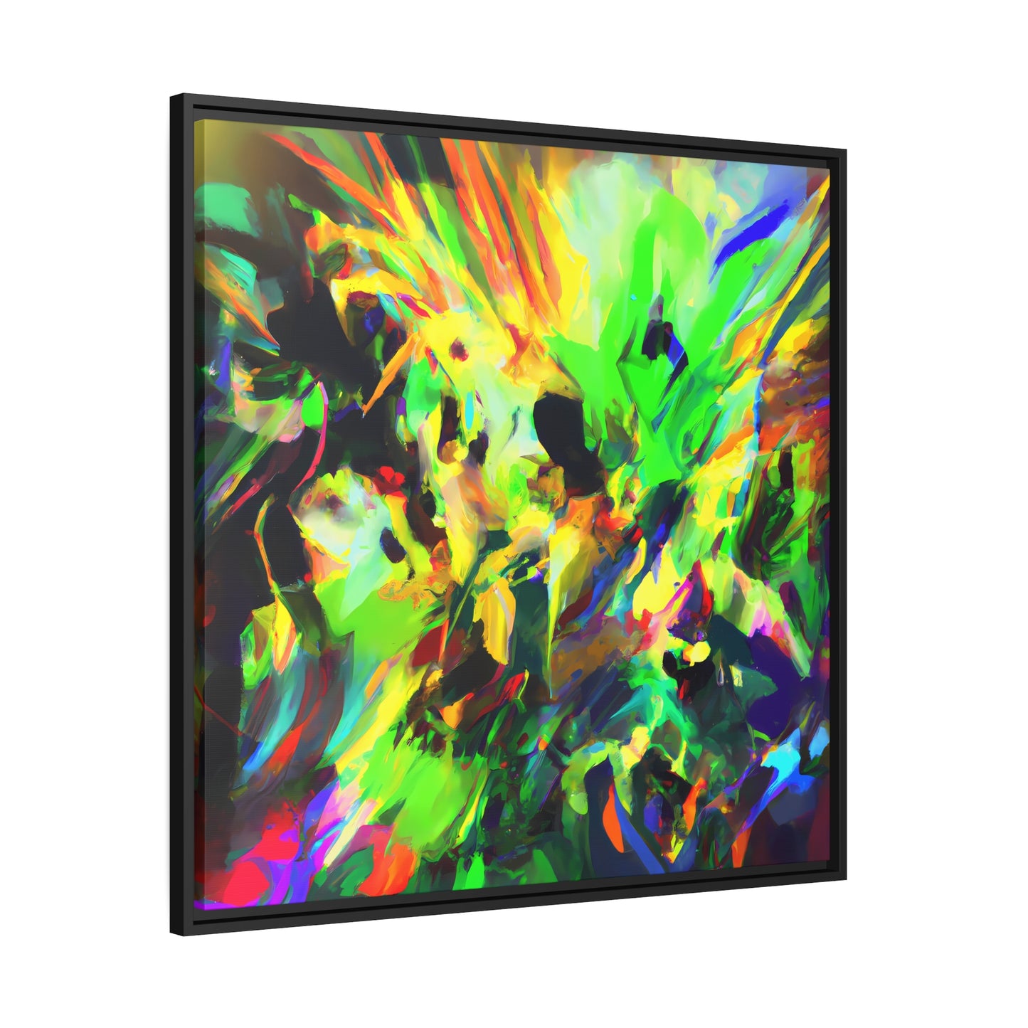 Fabstract 85 - on Framed Canvas