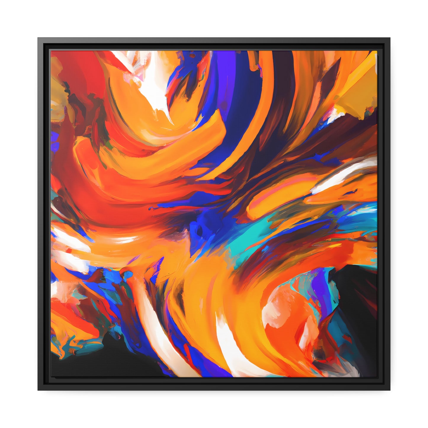 Fabstract 56 - on Framed Canvas