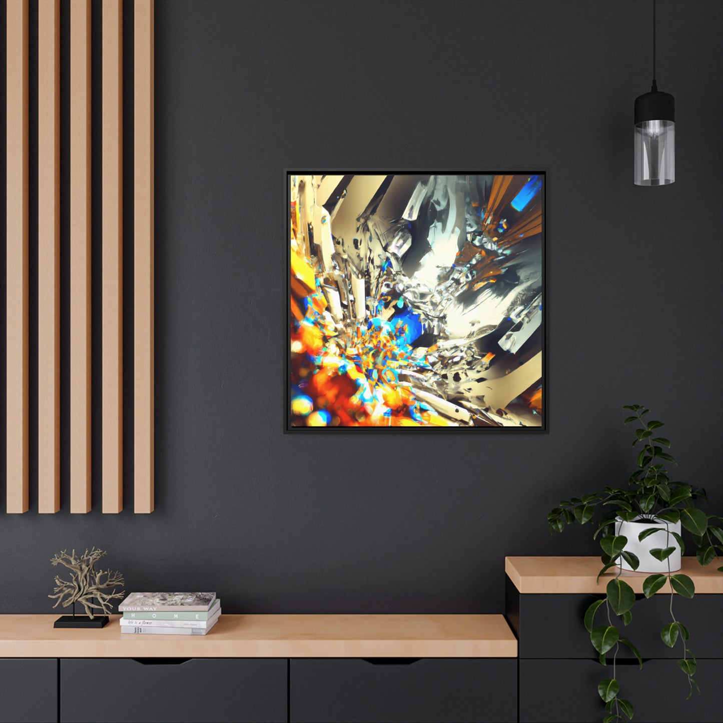 Temporal Flux 6 - on Framed Canvas