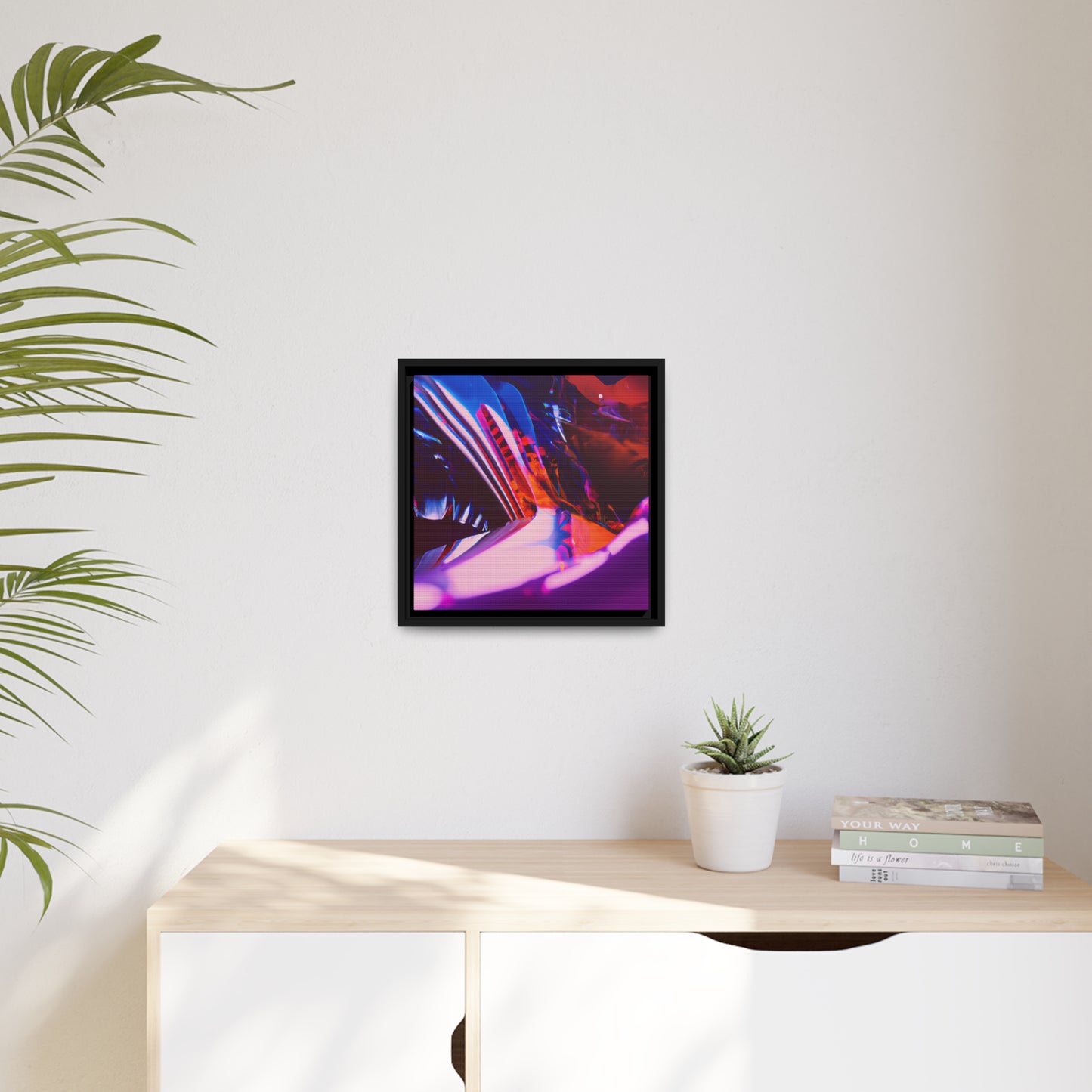 Neon Nexus 14 - on Framed Canvas