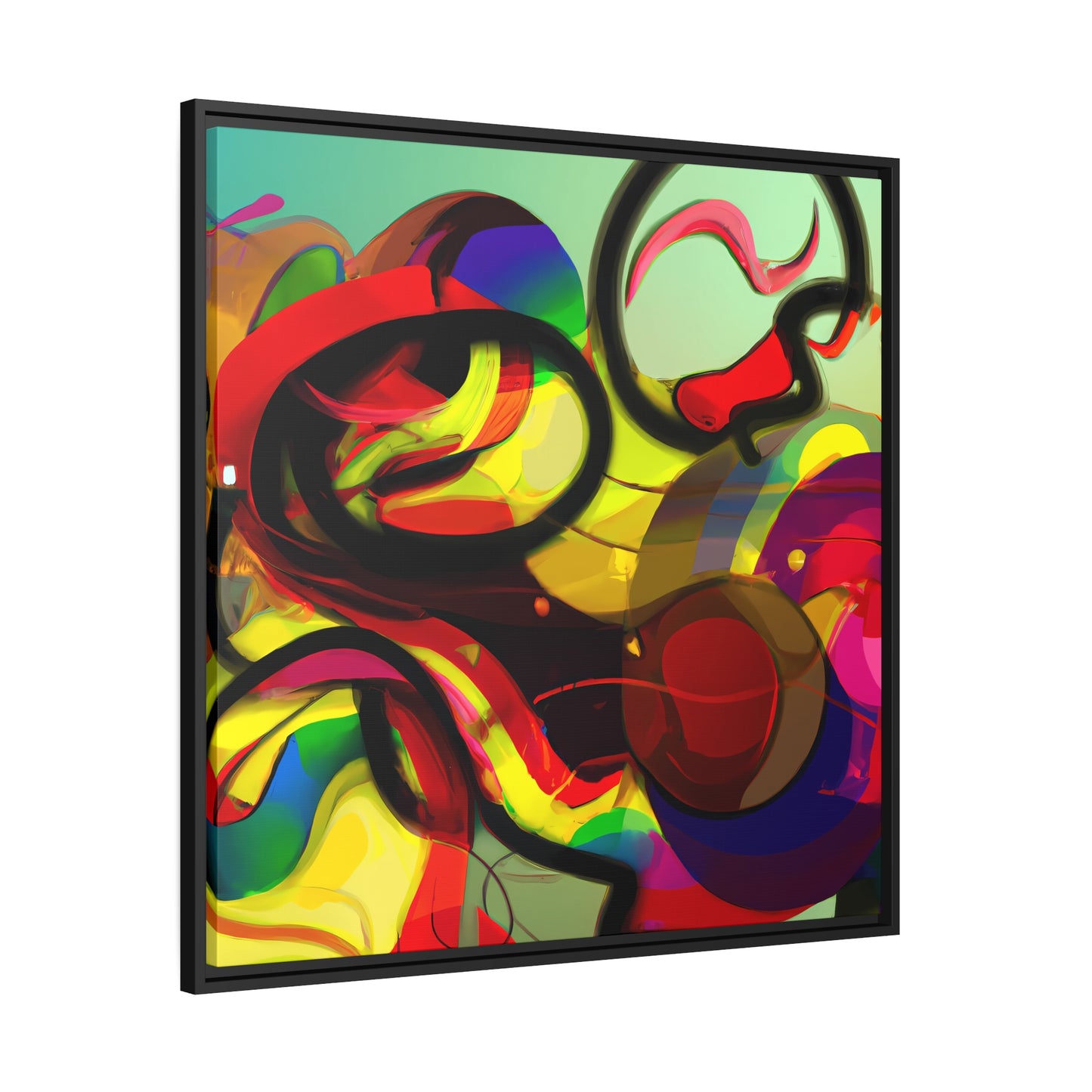 Fabstract 31 - on Framed Canvas