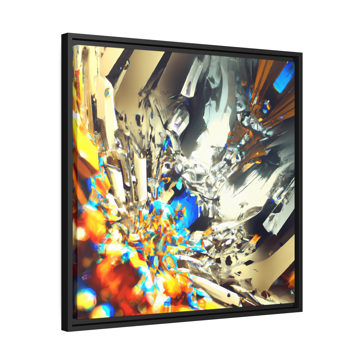 Temporal Flux 6 - on Framed Canvas