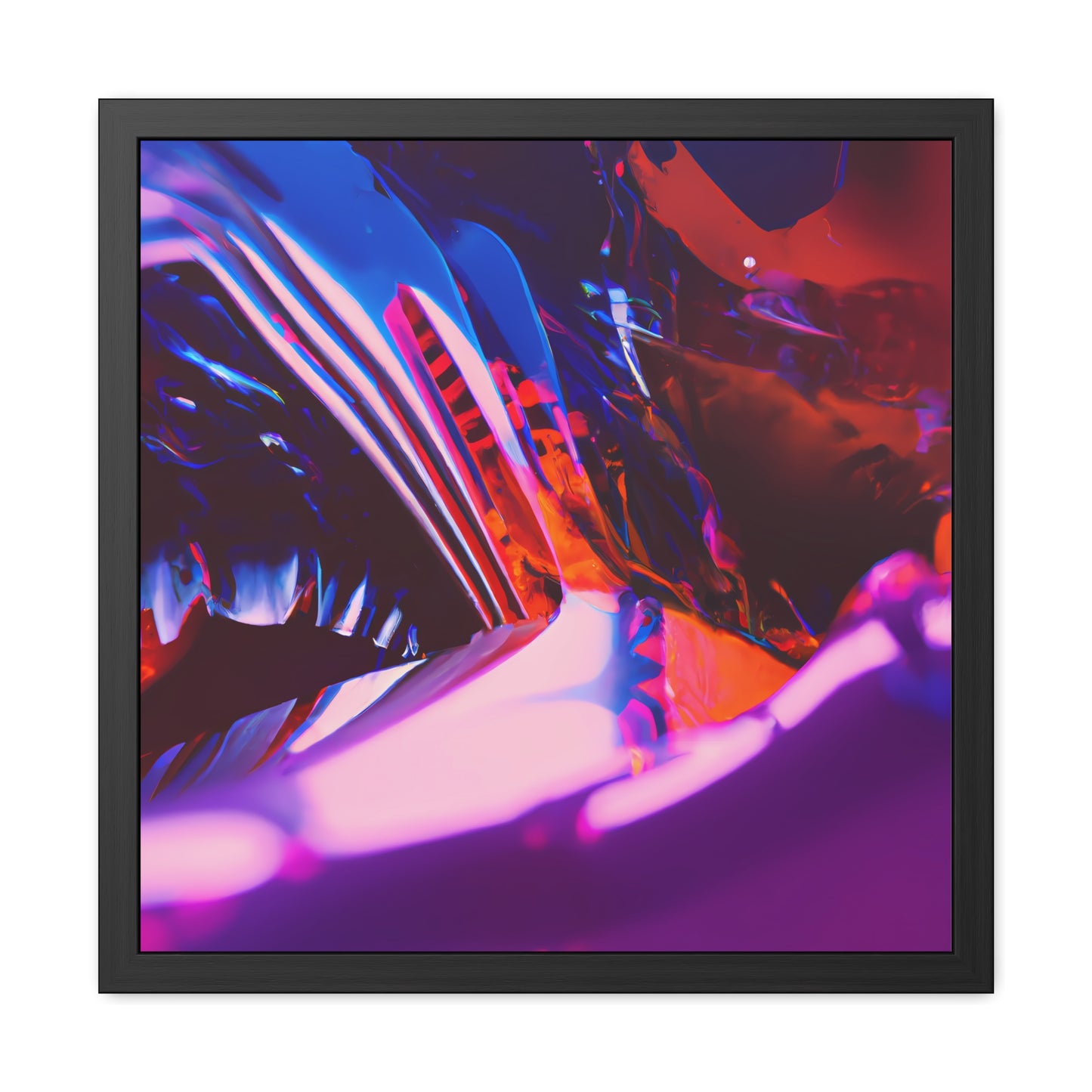 Neon Nexus 14 - on Framed Print