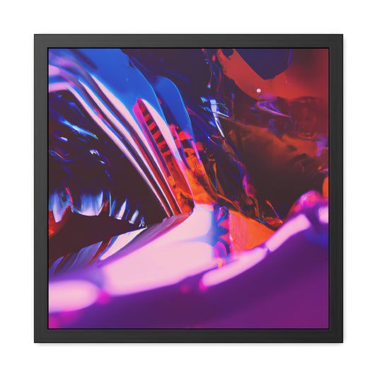 Neon Nexus 14 - on Framed Print