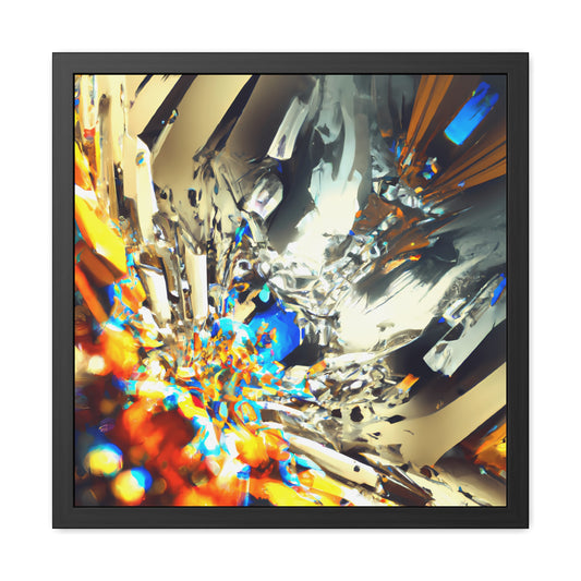 Temporal Flux 9 - on Framed Print