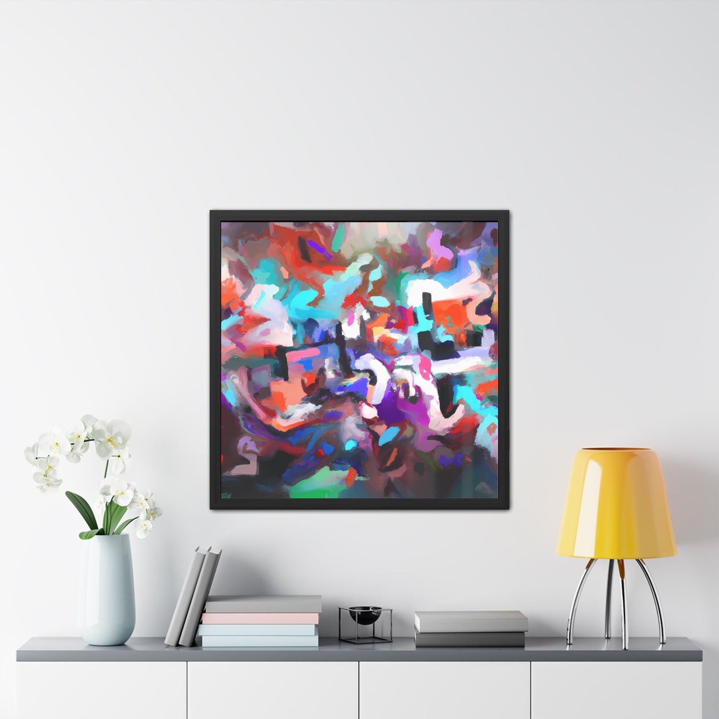 Fabstract 75 - on Framed Print