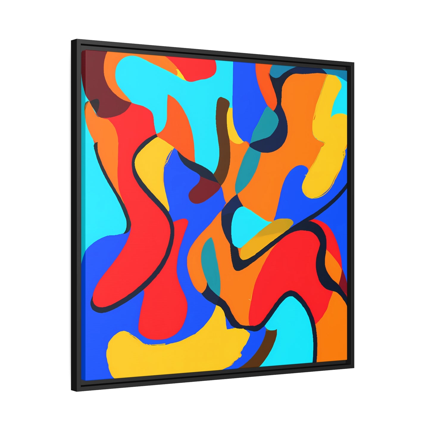 Fabstract 6 - on Framed Canvas