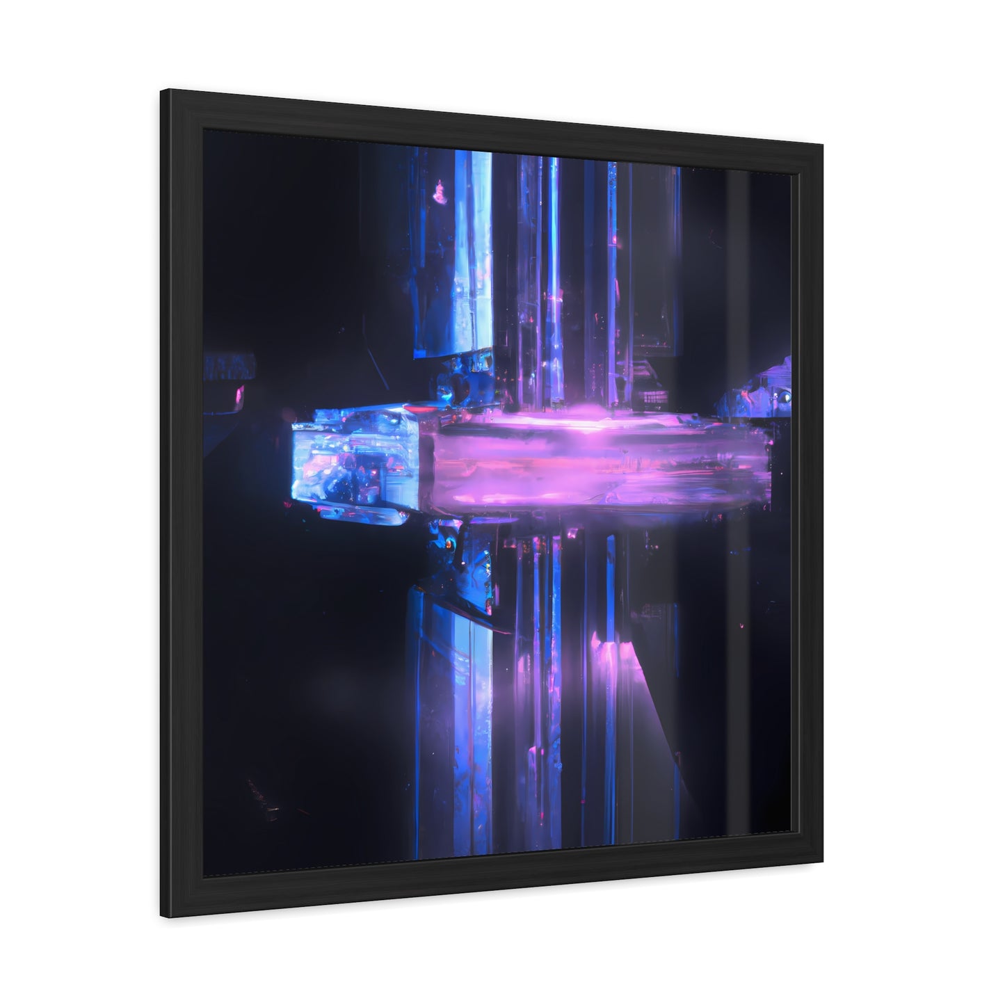 Neon Nexus 16 - on Framed Print