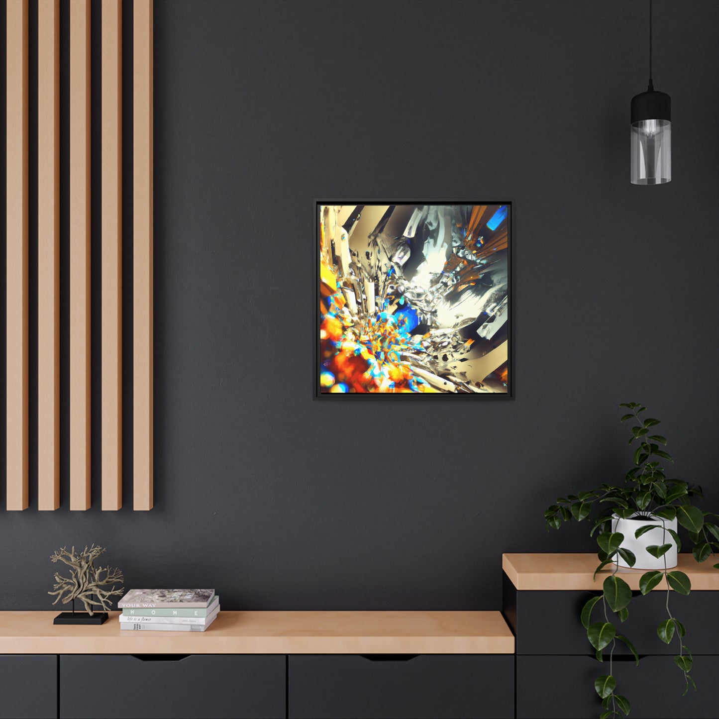 Temporal Flux 6 - on Framed Canvas