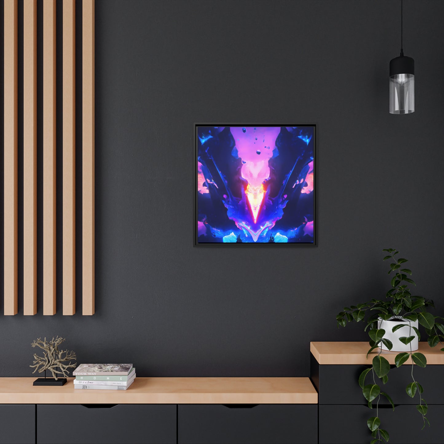 Neon Nexus 11 - on Framed Canvas