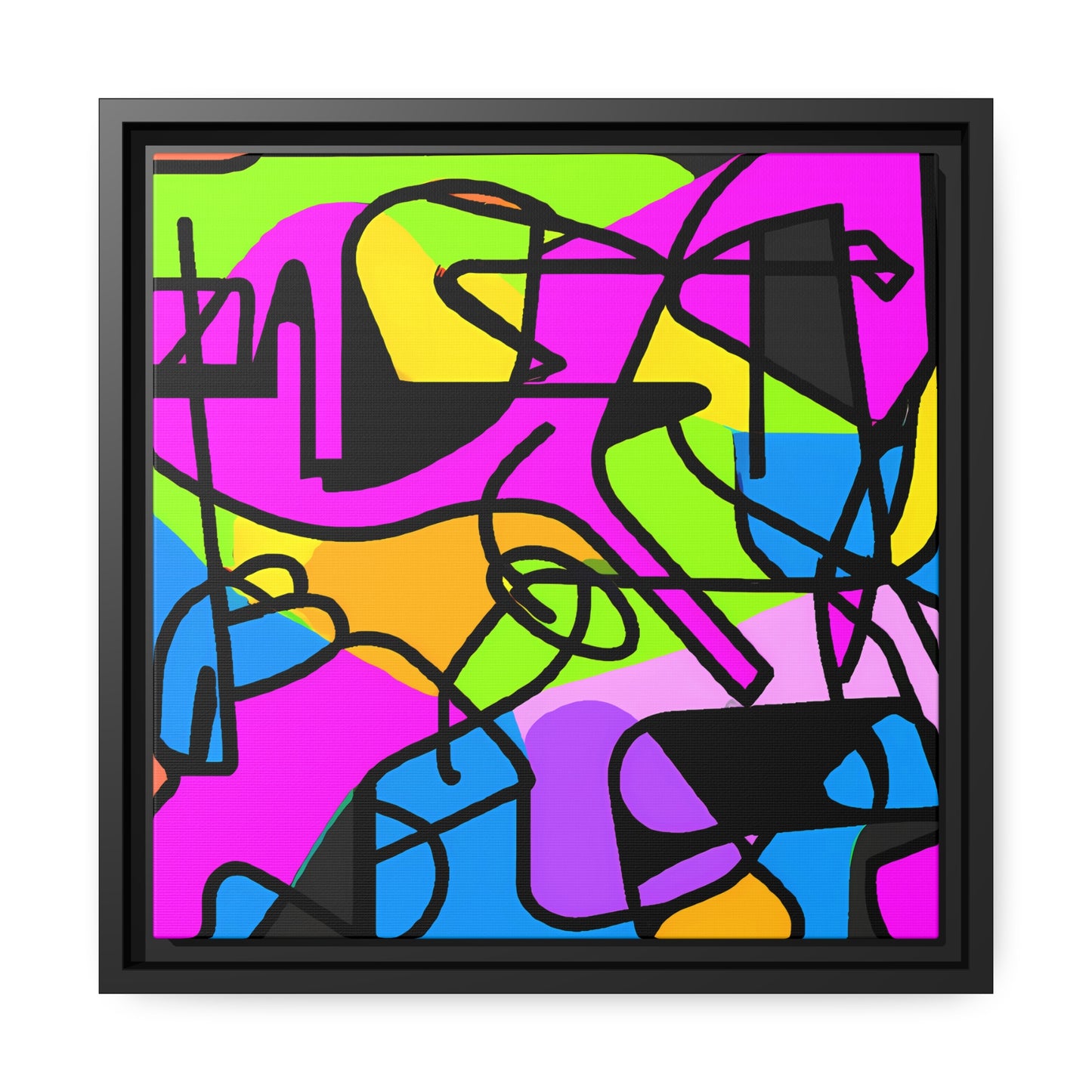 Fabstract 3 - on Framed Canvas