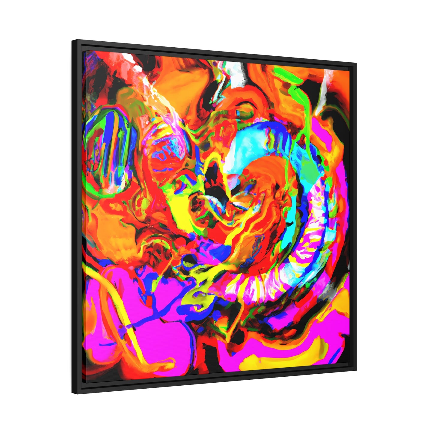 Fabstract 40 - on Framed Canvas