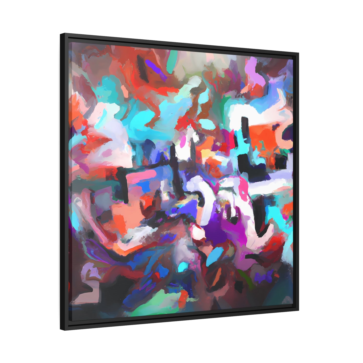 Fabstract 75 - on Framed Canvas