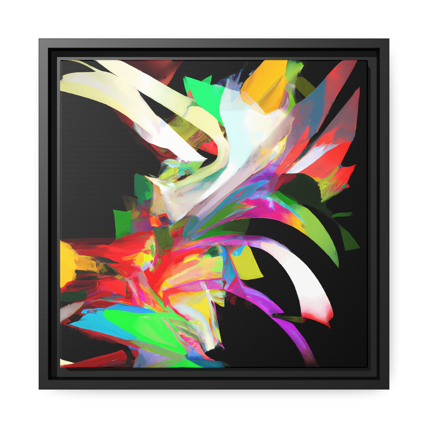 Fabstract 8 - on Framed Canvas