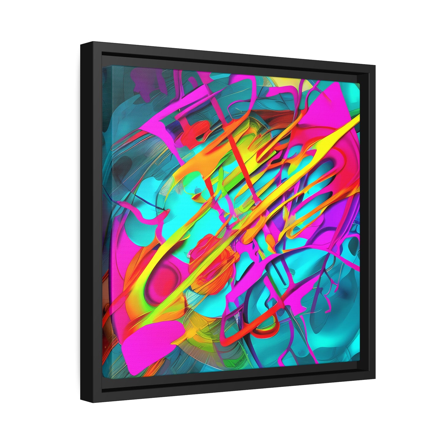 Fabstract 74 - on Framed Canvas