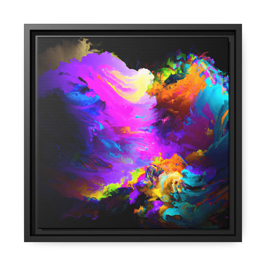 Fabstract 18 - on Framed Canvas