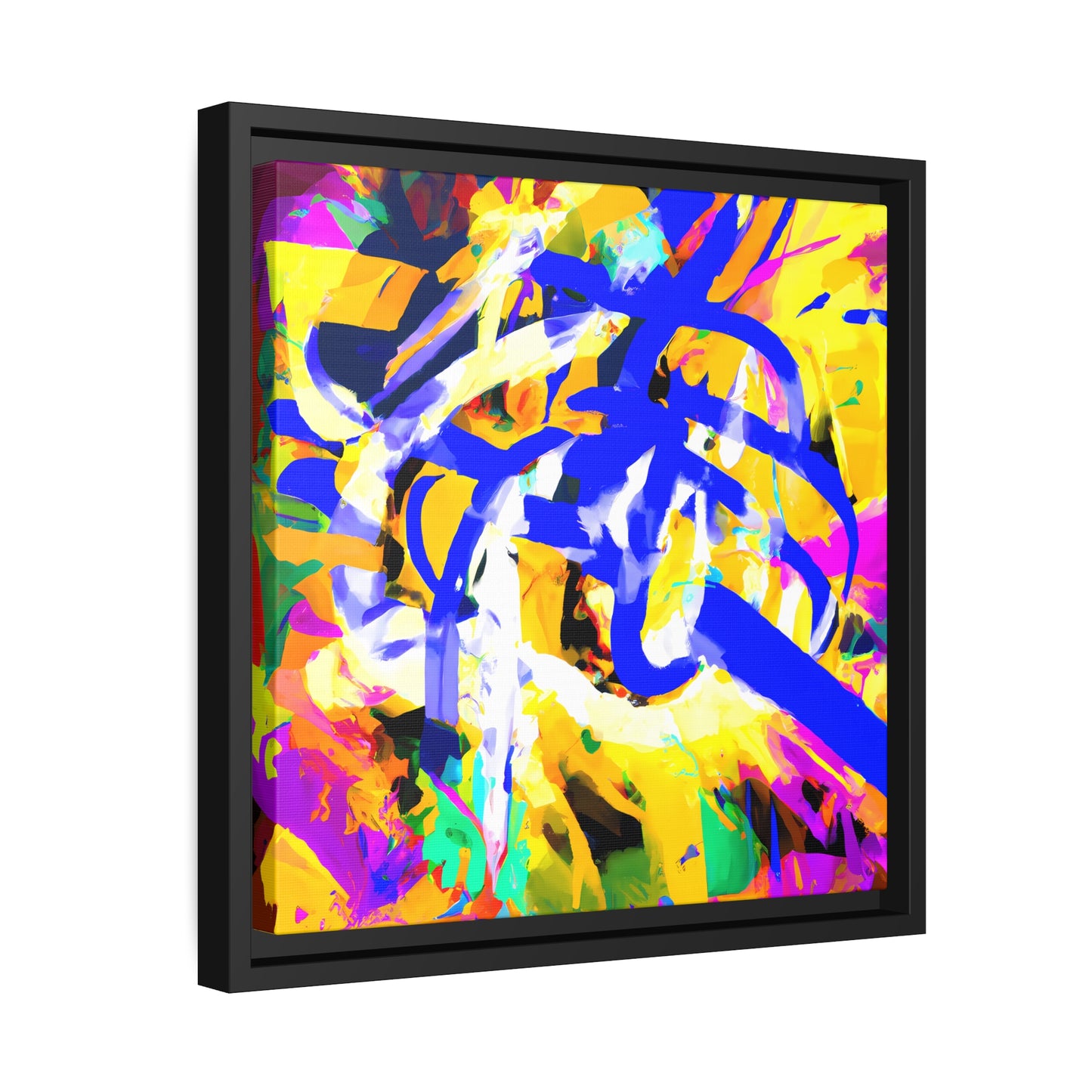 Fabstract 38 - on Framed Canvas