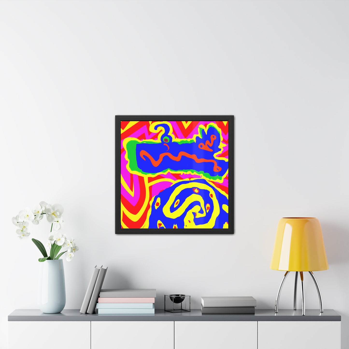 Fabstract 5 - on Framed Print