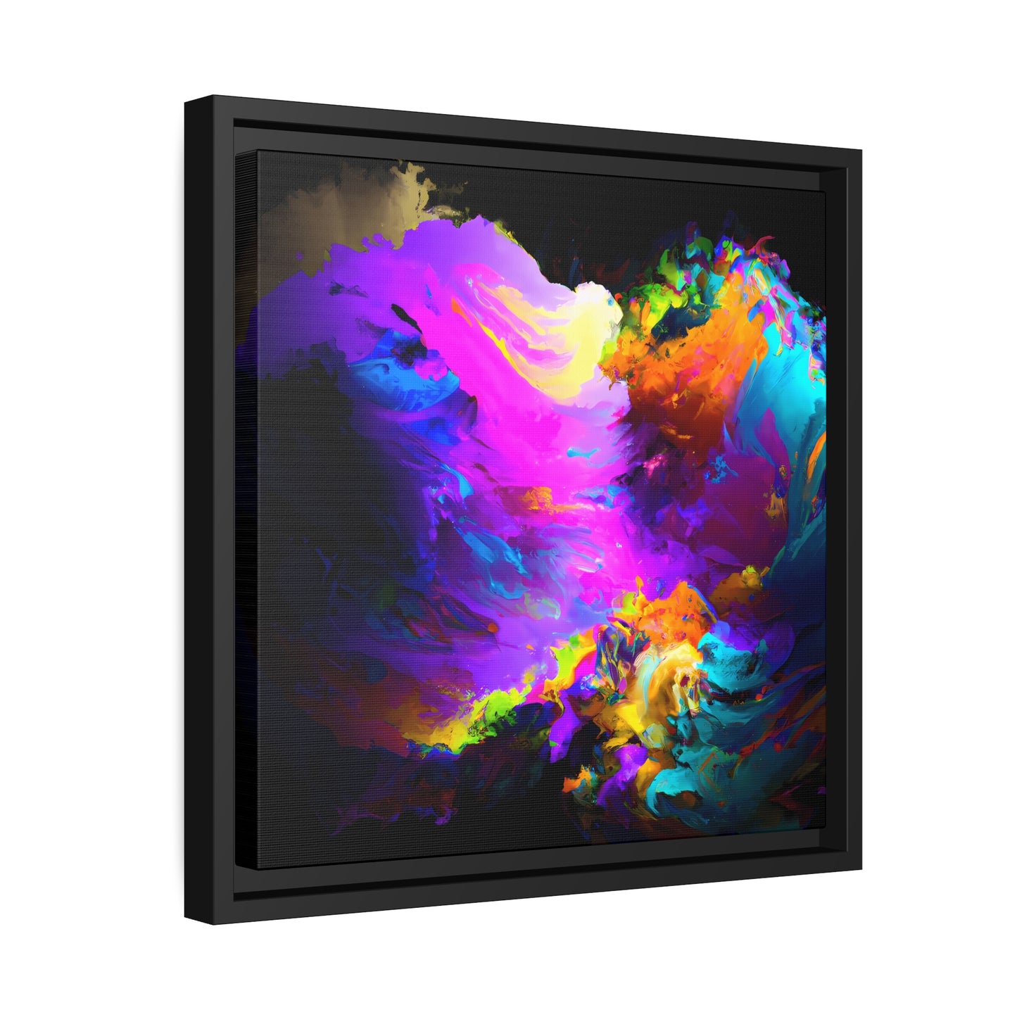 Fabstract 18 - on Framed Canvas