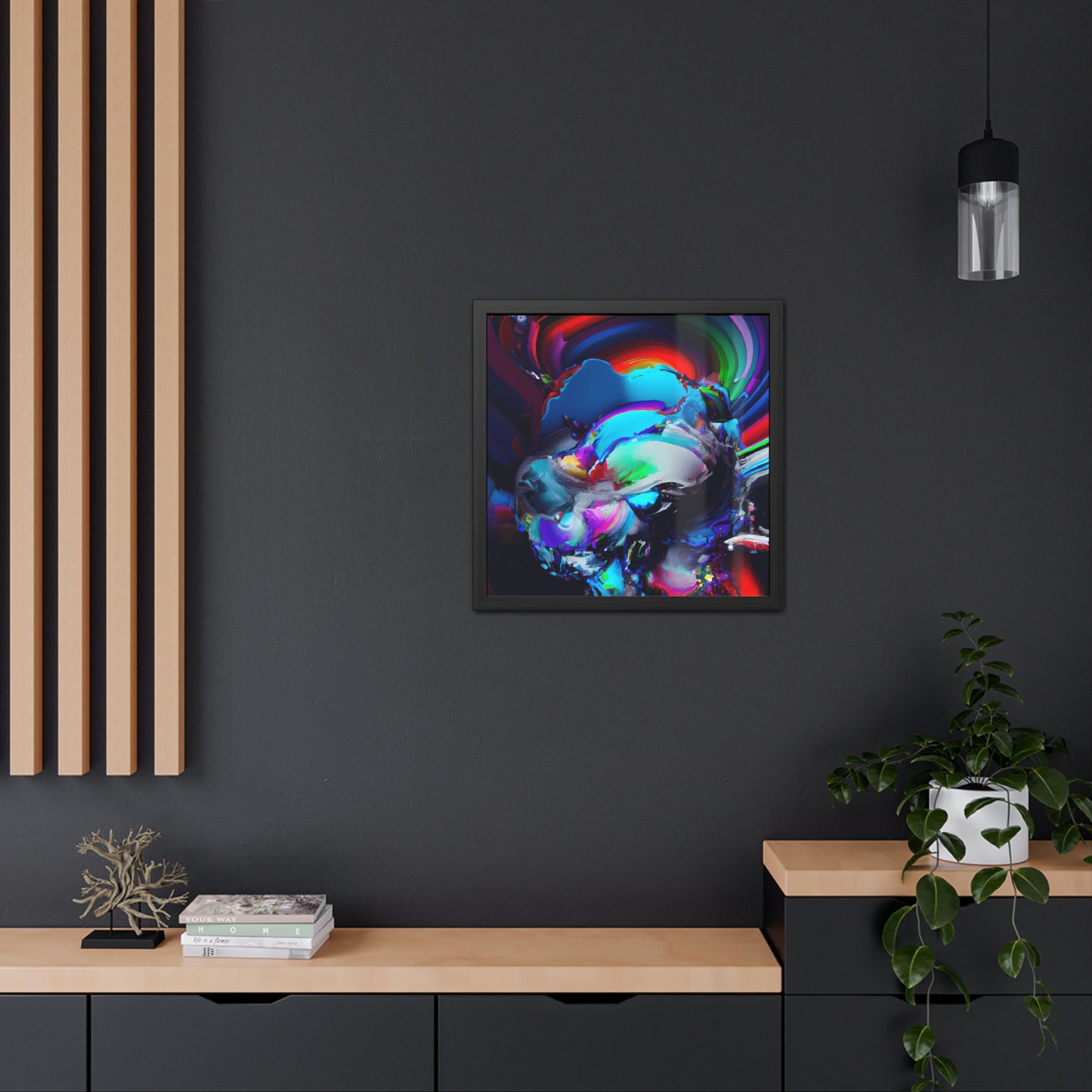 Neon Nexus 4 - on Framed Print