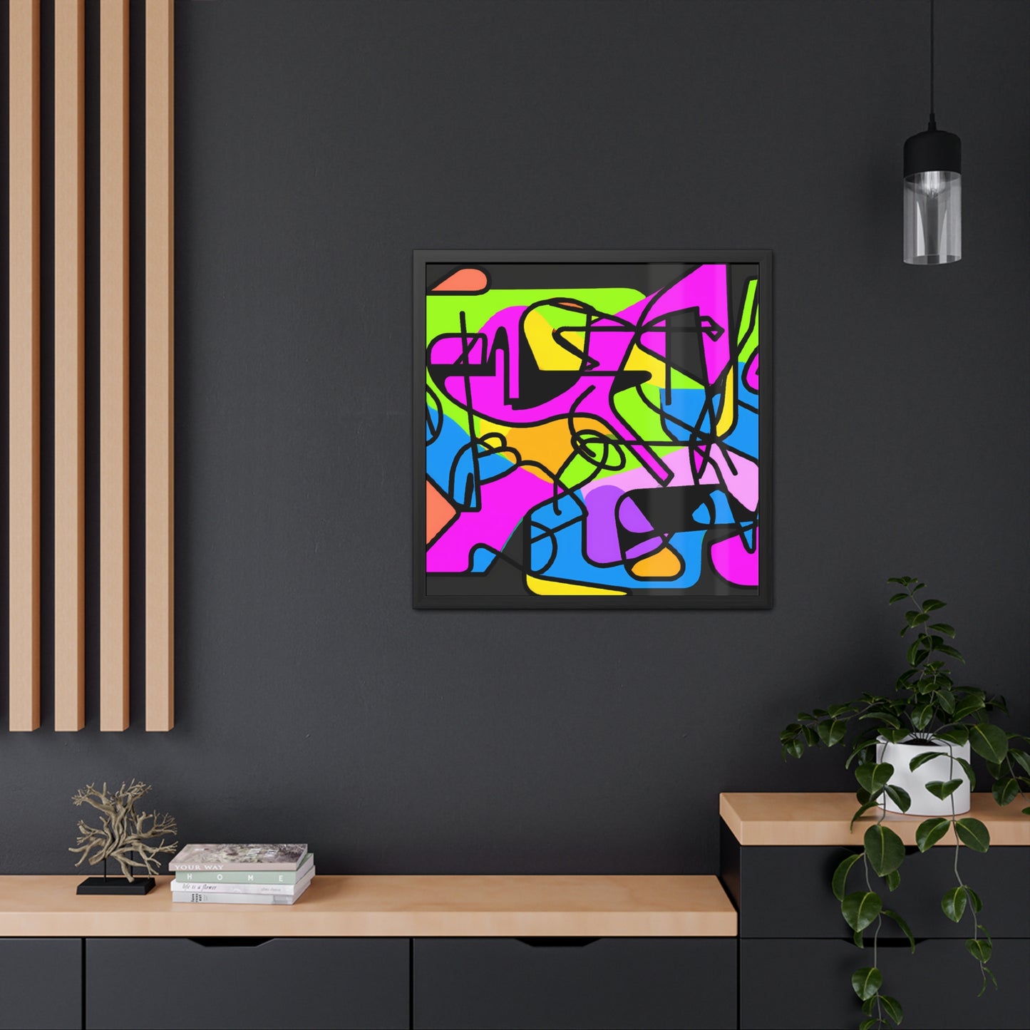 Fabstract 3 - on Framed Print