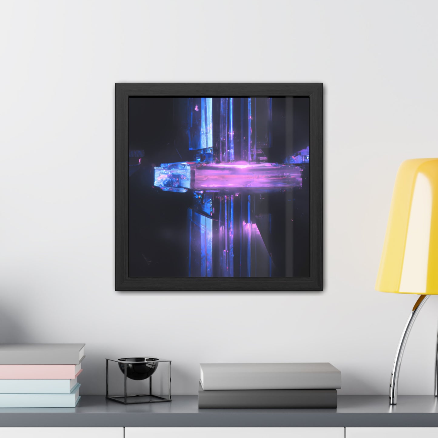 Neon Nexus 16 - on Framed Print