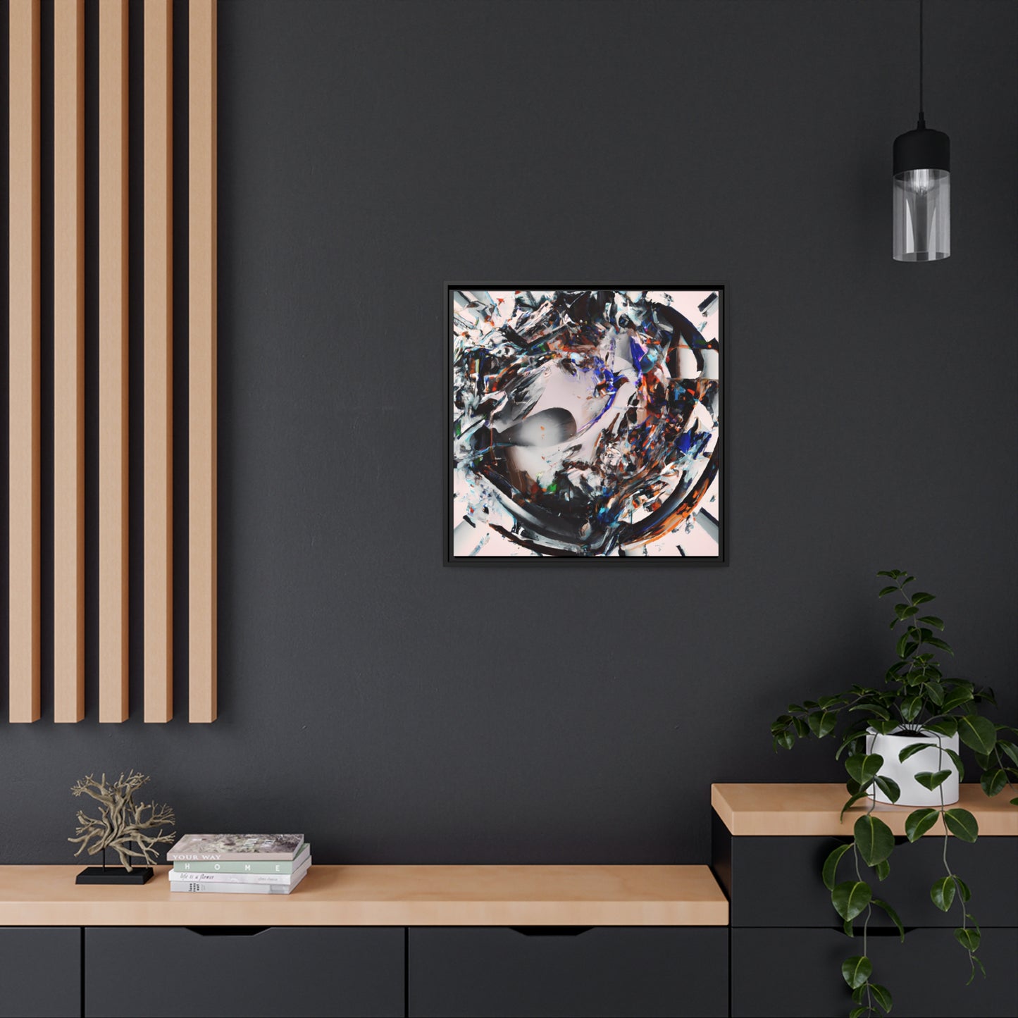 Temporal Flux 17 - on Framed Canvas