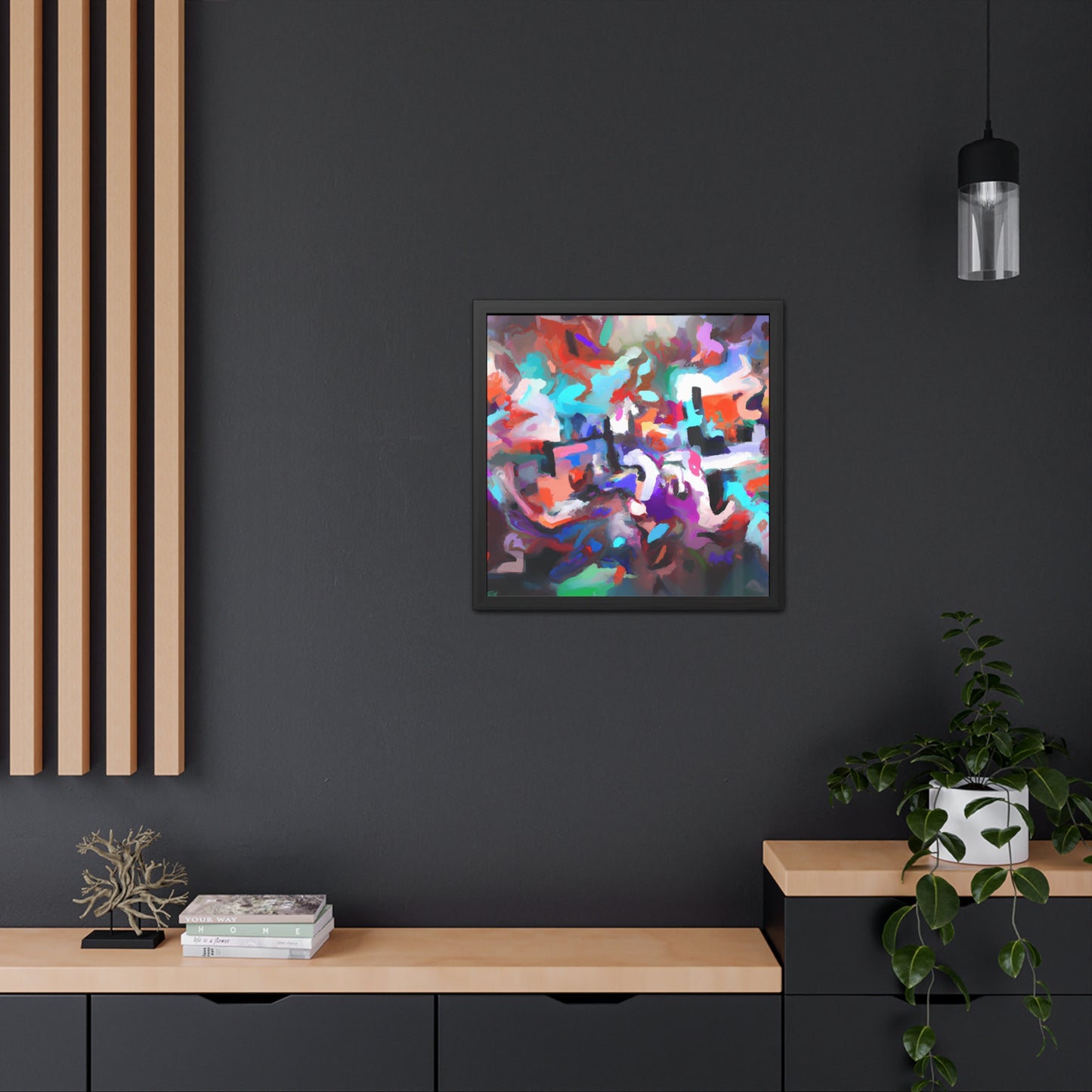 Fabstract 75 - on Framed Print