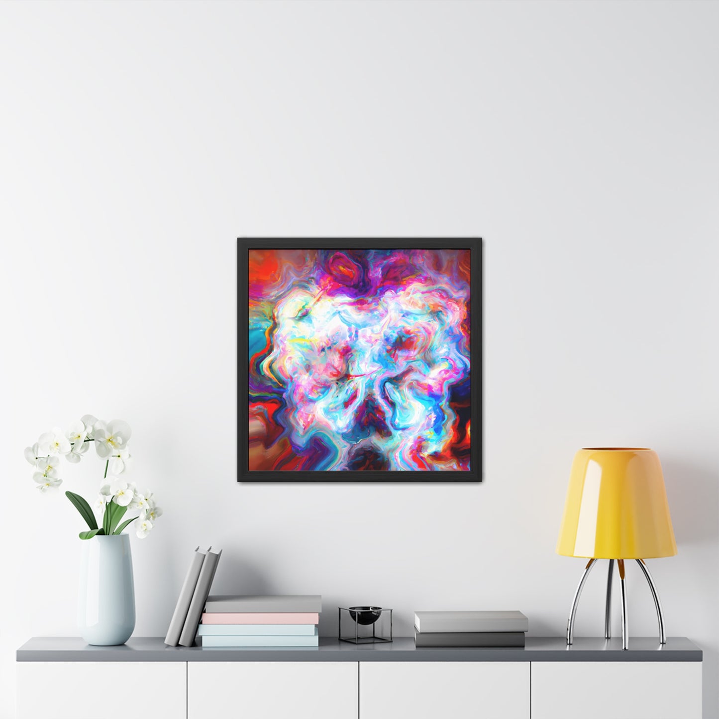 Fabstract 105 - on Framed Print