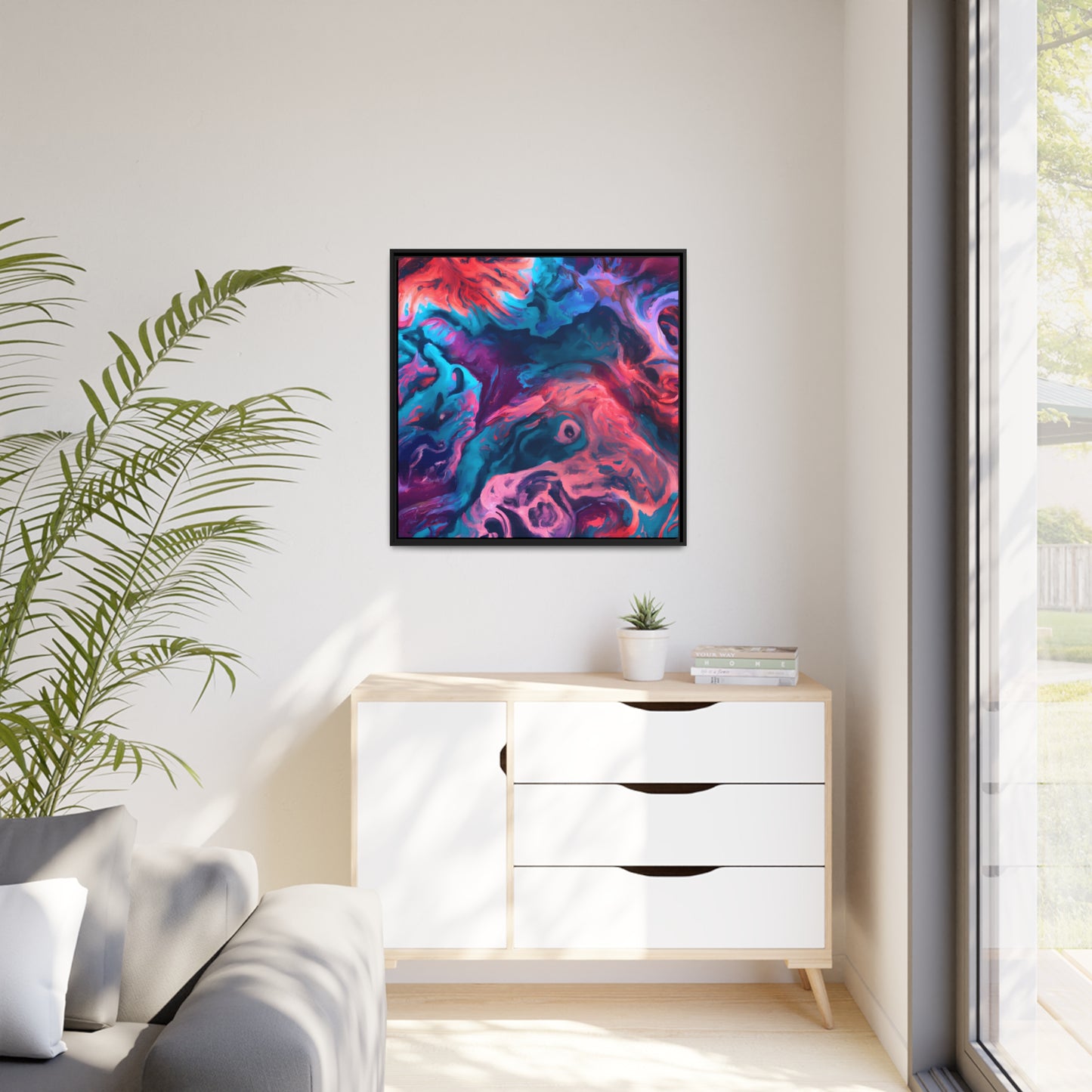 Quantum Euphoria 16 - on Framed Canvas