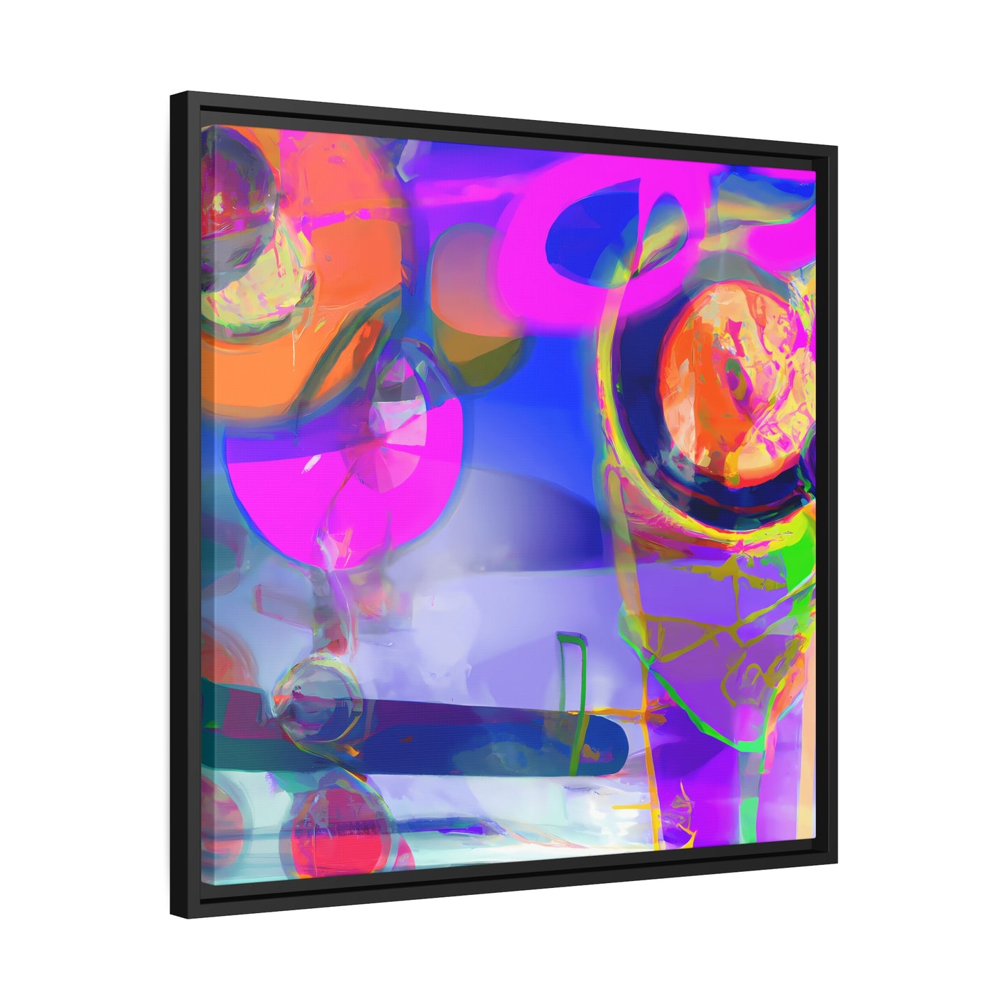 Future Graffiti 10 - on Framed Canvas