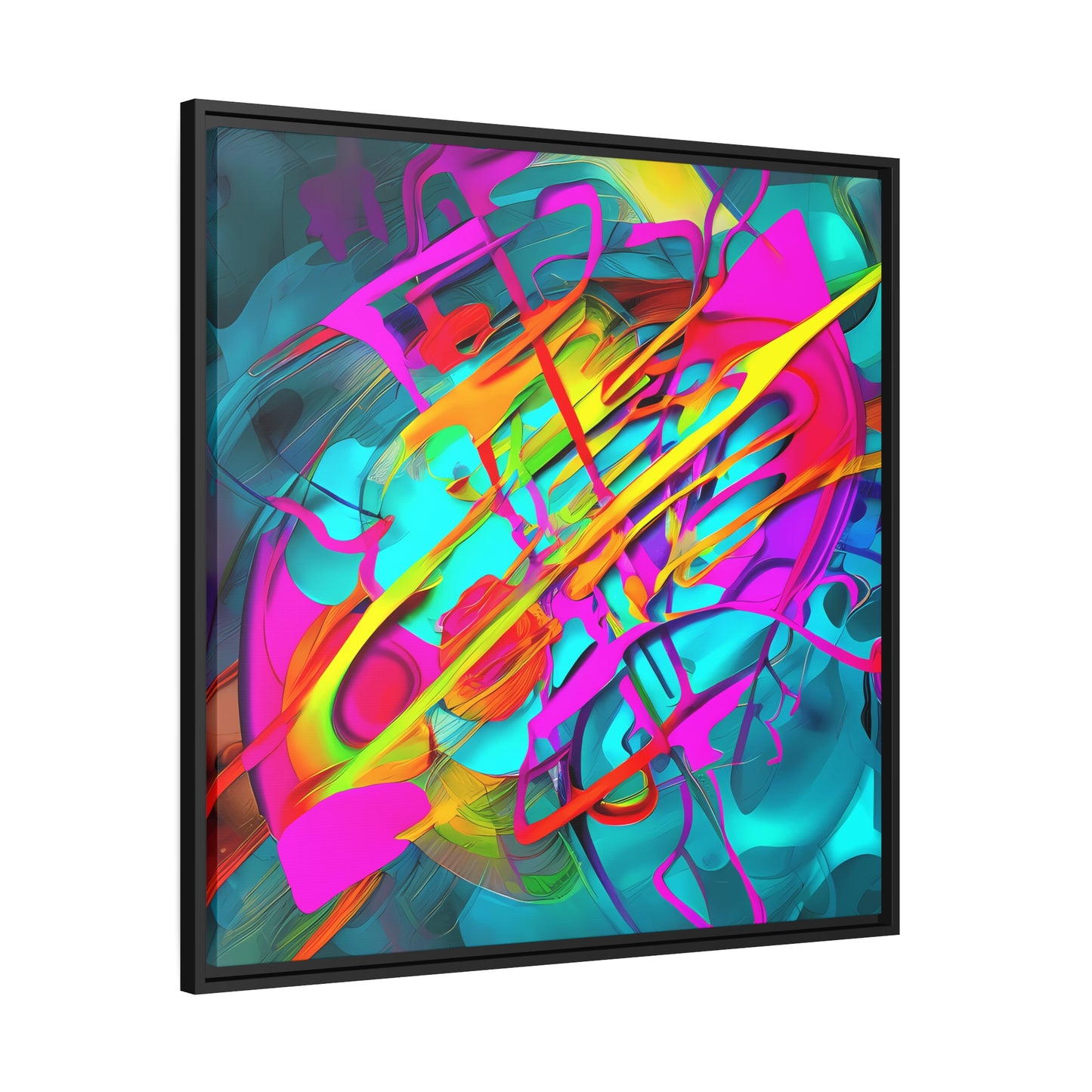 Fabstract 74 - on Framed Canvas