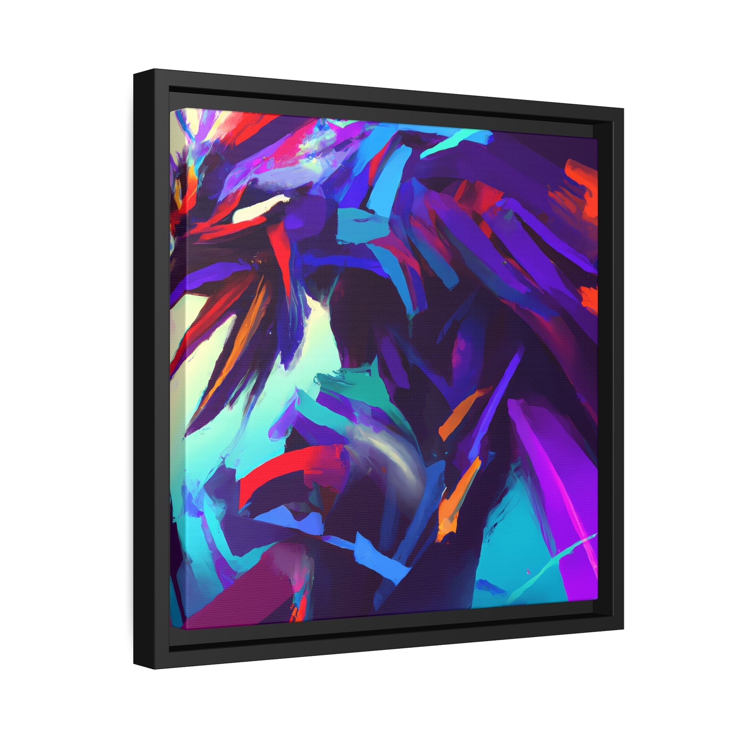 Fabstract 51 - on Framed Canvas