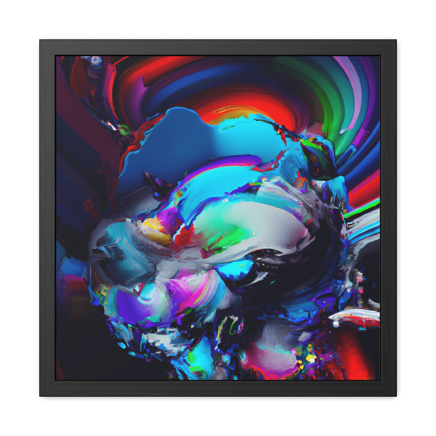 Neon Nexus 4 - on Framed Print